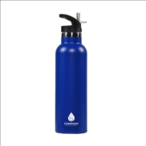 Double-Wall Vacuum Insulated Stainless Steel Water Bottle, 3 Caps Included, Multiple Colors and Size